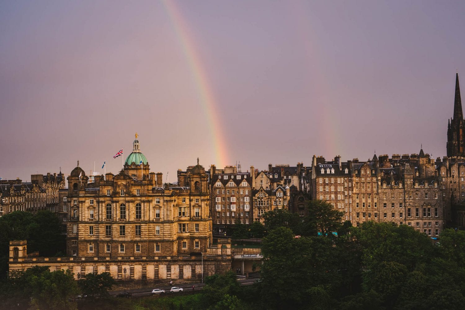Rainbow over Edinburgh