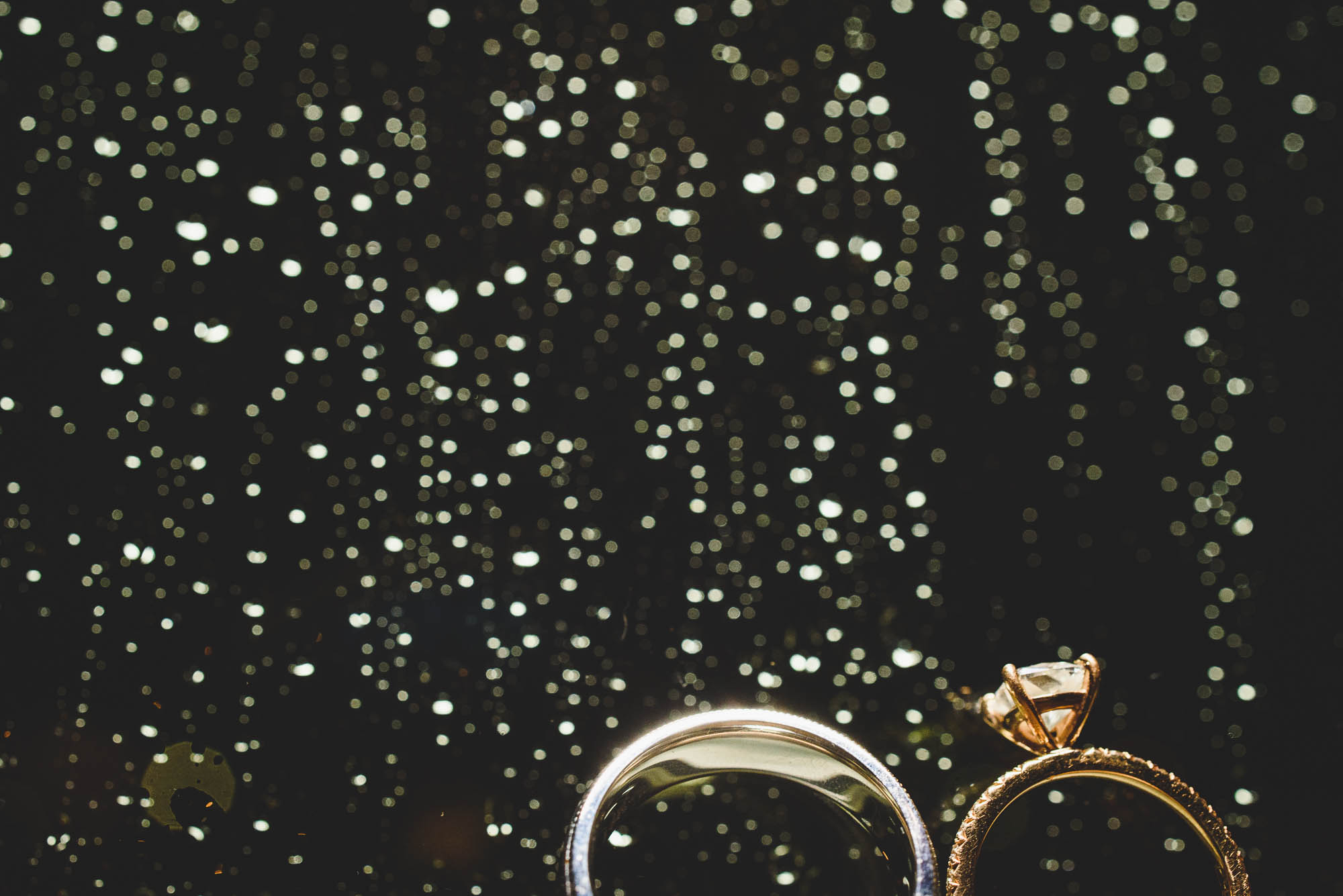 Photo of rings with rain