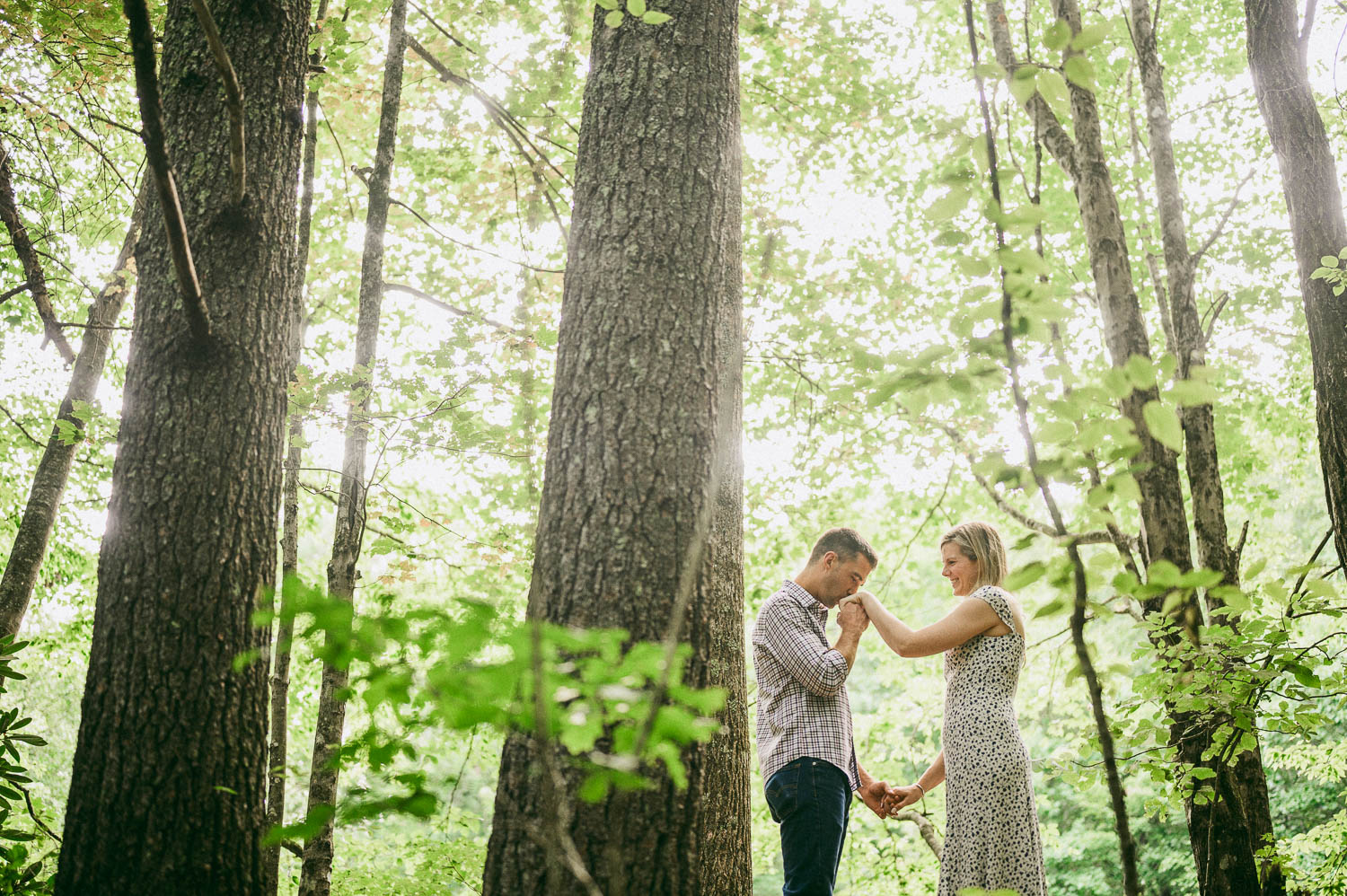 Romantic and nature engagement shoot
