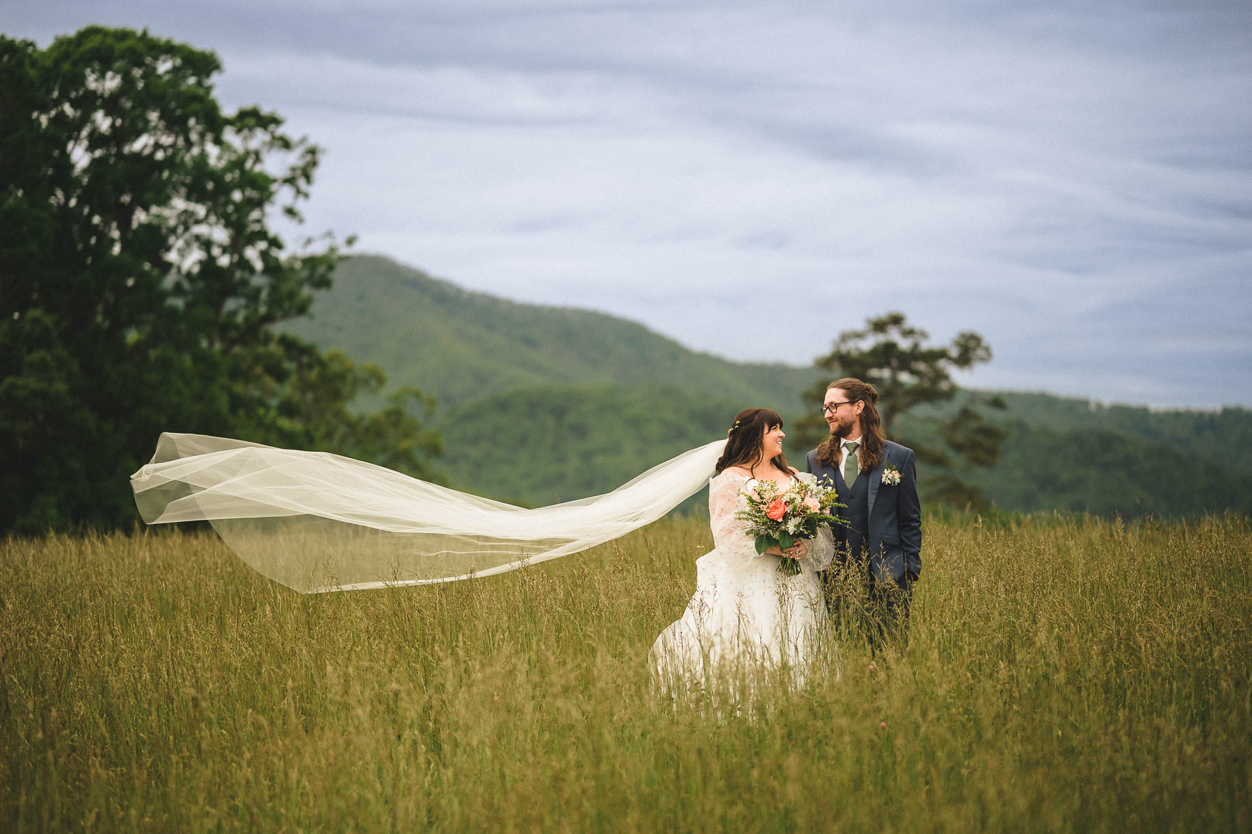 bride and groom portrait